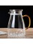 1000 ml Cam Su Isıtıcısı Su Sürahisi Ev Su Isıtıcısı Çay Potu Soğuk Soğuk Drinkware Cam Sürahi Kolu ile Cam Su Sürahi | Sürahi 3