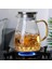 1000 ml Cam Su Isıtıcısı Su Sürahisi Ev Su Isıtıcısı Çay Potu Soğuk Soğuk Drinkware Cam Sürahi Kolu ile Cam Su Sürahi | Sürahi 4