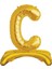 Partipan Ayaklı C Harf Gold Folyo Balon 1