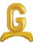 Partipan Ayaklı G Harf Gold Folyo Balon 1