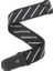 Woven Straps, Indie T20W1409 Tie Stripes, - Black & Grey Gitar Askısı 1