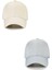 Unisex Ayarlanabilir Spor Basic Kep Şapka 2'li Set 1