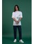 Oversize Baskılı Sıfır Yaka Erkek Penye T-Shirt 1