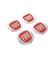 Fiat Jant Göbeği Alüminyum Sticker Yapıştırma 60mm 4'lü Set 1