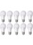 9 W LED Ampul 6500 K Beyaz 10LU Eko Paket 1
