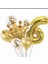 Gold 6 Yaş Kral Tacı Folyo Balon Set 1