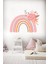 Çocuk Odası Duvar Sticker Soft Renkli Çiçekli Gökkuşağı 3