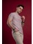 Slimfit Kendinden Desenli Erkek Penye T-Shirt 3