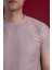 Slimfit Kendinden Desenli Erkek Penye T-Shirt 4