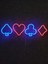 İskambil Poker Neon Şekiller Neon Tabela Dekoratif Aydınlatma 2