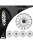 Nissan Note 14 İnç Jant Kapağı Amblemli Gri 4'lü Set 3