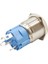 16A-P1Z-EC 16MM Düz Anahtarlı Işıklı Power Metal Buton - Mavi 2