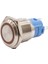 16A-P1Z-E 16MM Düz Anahtarlı Işıklı Metal Buton - Sarı 1
