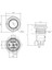16A-P1Z-E 16MM Düz Anahtarlı Işıklı Metal Buton - Sarı 2