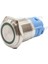 16A-P1Z-E 16MM Düz Anahtarlı Işıklı Metal Buton - Yeşil 1