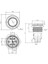 16A-G1-E 16MM Çıkık Yaylı Işıklı Metal Buton - Yeşil 3