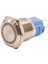 16A-P1-E 16MM Düz Yaylı Işıklı Metal Buton - Beyaz 1