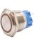 22B-P1-E 22MM Düz Yaylı Işıklı Metal Buton - Sarı 1