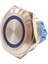 30B-P1-E 30MM Düz Yaylı Işıklı Metal Buton - Mavi 1