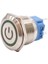 22B-P1Z-EC 22MM Düz Anahtarlı Işıklı Power Metal Buton - Yeşil 1