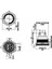 25B-P1-E 25MM Düz Yaylı Işıklı Metal Buton - Beyaz 3