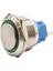25B-G1Z-E 25MM Çıkık Anahtarlı Işıklı Metal Buton - Yeşil 1