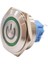 30B-P1Z-EC 30MM Düz Anahtarlı Işıklı Power Metal Buton - Yeşil 1