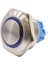 28B-G1-E 28MM Çıkık Yaylı Işıklı Metal Buton - Mavi 1