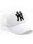 Takı Dükkanı Beyaz Ny Cap Siyah Nakışlı Unisex Şapka CP220 2