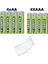 4 Adet 2100 Mah Aa 4 Adet 800 Mah Aaa Şarjlı Pil Pil Saklama Kutusu Varta -2100+800 1