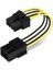 6 Pin 8 Pin Çevirici Kablo 15CM 6pin Erkek - 8pin Dişi Pcıe Express Ekran Kartı Güç Adaptörü Kablosu 4