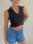 Enna Kolsuz Yaka Detay Crop Bluz 1