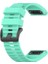Garmin Fenix 6x Için Quick Fit Özellikli Silikon Kordon Kayış Turkuaz 1