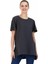 Merılyn Kadın T-Shirt Koyu Gri Kadın Tişört Gri Koyu Gri Uzun Tişört 2