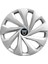 Dacia Sandero 15 Inç Uyumlu Jant Kapağı Amblemli Gri 4'lü Takım 130 2