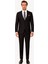 Erkek Siyah Regular Fit Çift Yırtmaç %100 Yün Takım Elbise 1
