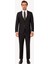 Erkek Siyah Regular Fit Takım Elbise 1