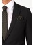 Erkek Siyah Regular Fit Takım Elbise 4