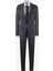 Erkek Antrasit Desenli Slim Fit Takım Elbise 1