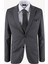 Erkek Antrasit Desenli Slim Fit Takım Elbise 2