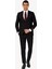 Erkek Siyah Slim Fit %100 Yün Takım Elbise 1