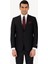 Erkek Siyah Slim Fit %100 Yün Takım Elbise 2