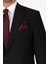 Erkek Siyah Slim Fit %100 Yün Takım Elbise 4