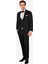 Erkek Siyah Yelekli Kırlangıç Yaka Slim Fit Damatlık 1