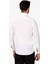 Erkek Beyaz Uzun Kol Slim Fit Yaka Düğmeli Gömlek 4