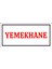 Çağ Ajans Yemekhane Sticker 17X35 cm Etiket 1