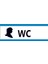 Çağ Ajans Bayan Wc. Sticker 30X10 cm Etiket 1