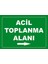 Çağ Ajans Acil Toplanma Alanı Sağa Ok Sticker 50X70 cm Etiket 1