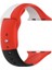 Apple Watch Seri 1 2 3 42 mm Için Small Beden(S Sıze) Üç Renkli Silikon Kordon Kırmızı-Beyaz-Siyah 1