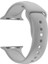 Apple Watch Se Için 44 mm Small Beden(S/m Size) Spor Silikon Kordon(54 Farklı Renk) Gri 1